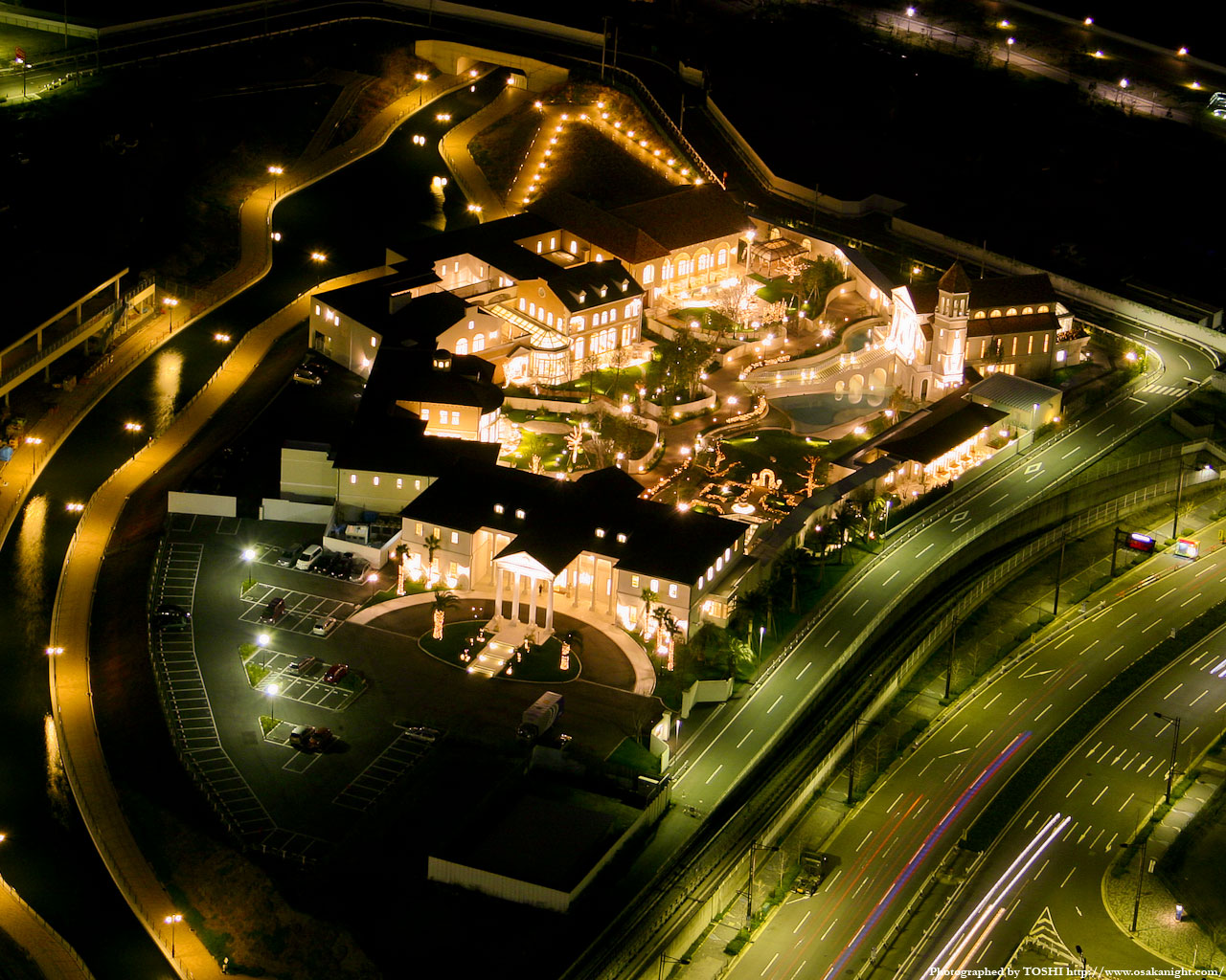 アートグレイス・ウエディングコーストの俯瞰夜景