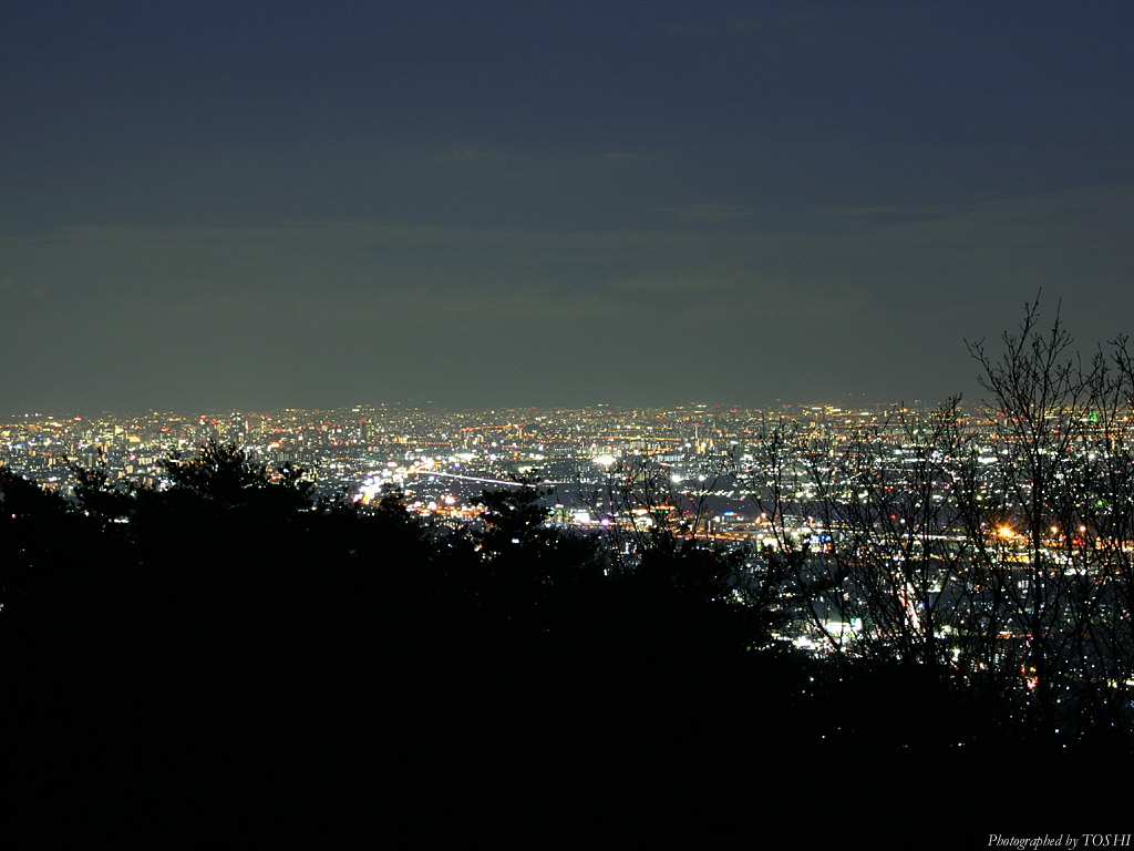 大阪方面の夜景