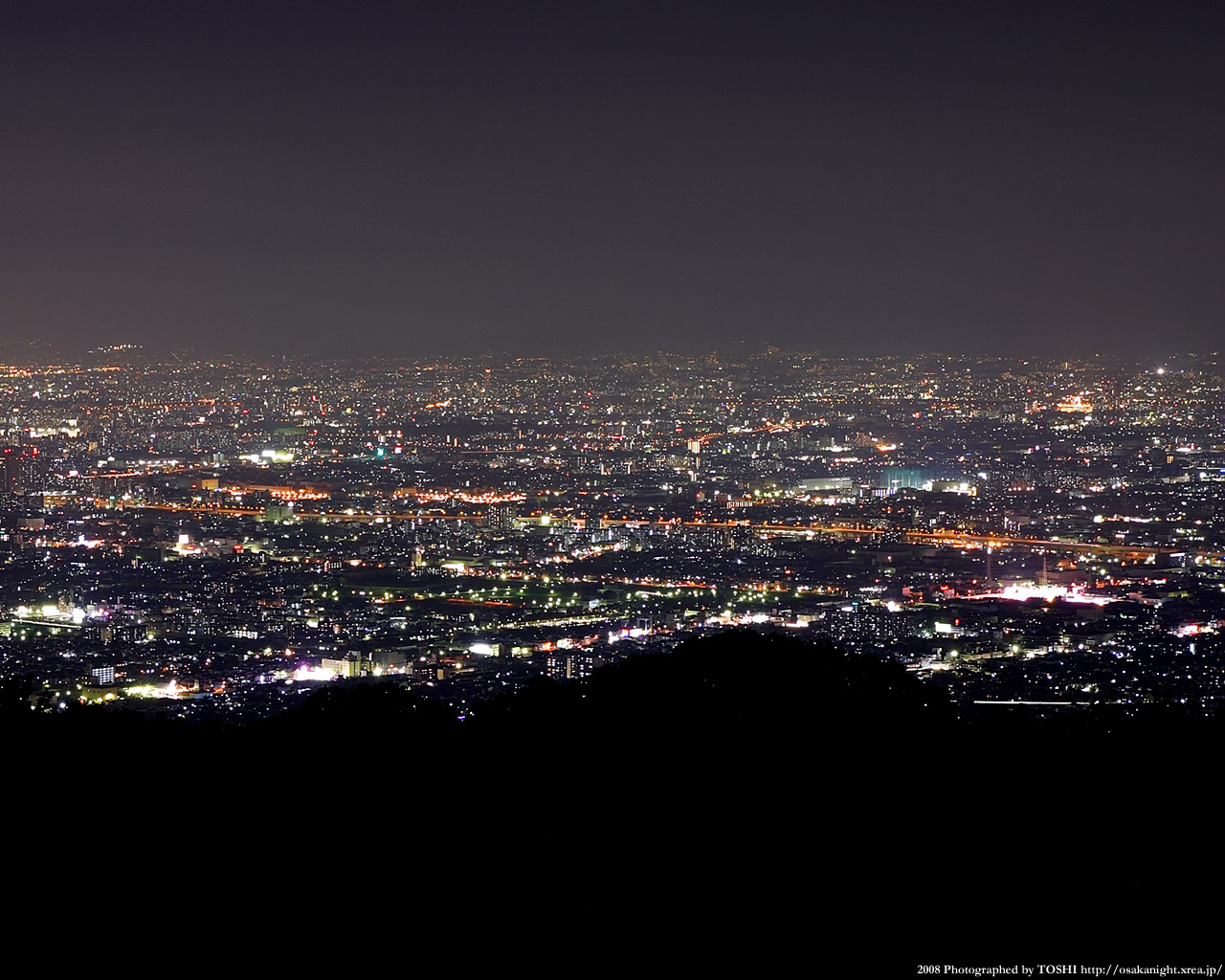 大阪方面の夜景3