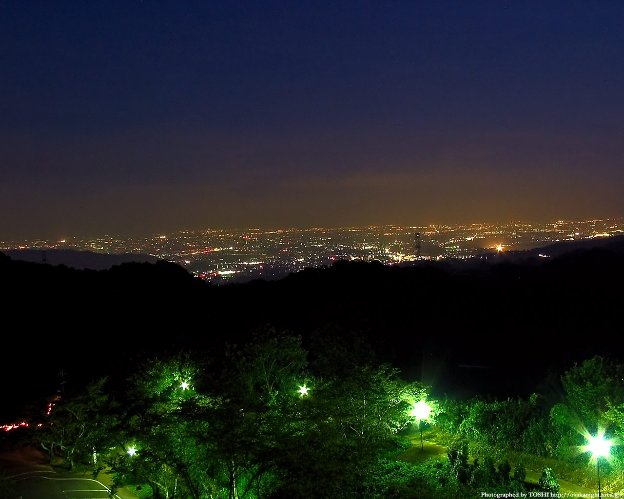 奈良方面の夜景