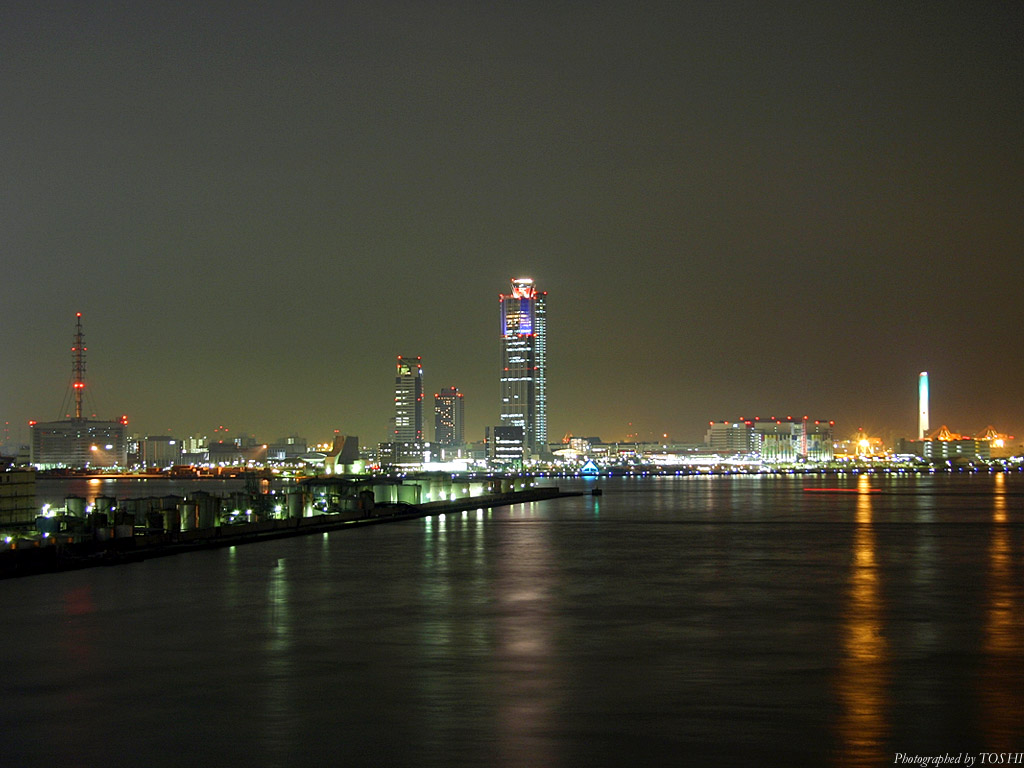 南港方面の夜景
