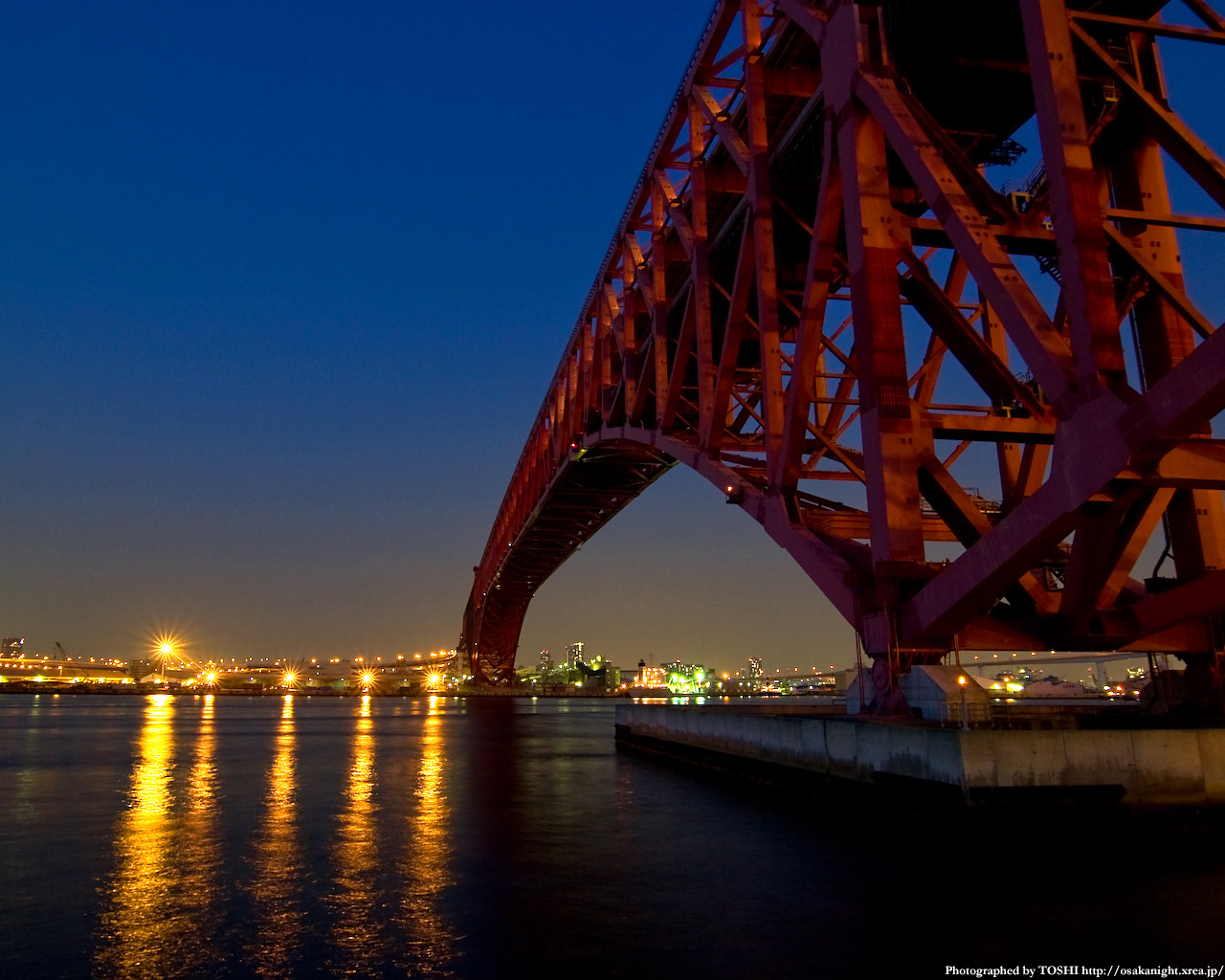 港大橋と大阪湾1