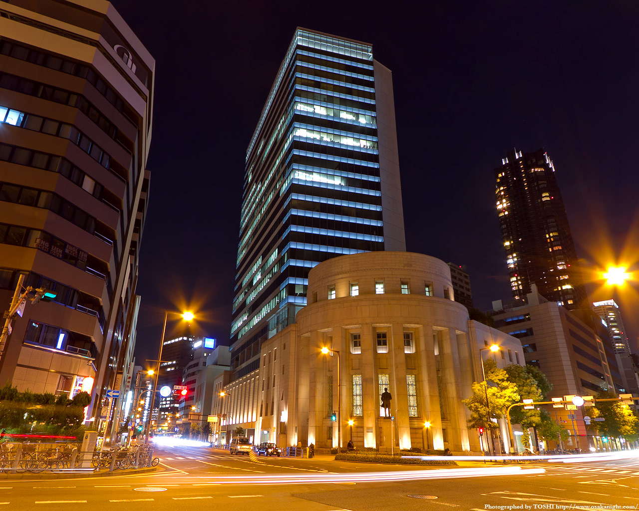 北浜大阪証券取引所ビル夜景