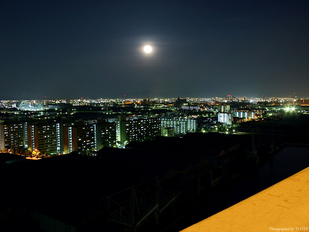 堺方面の夜景