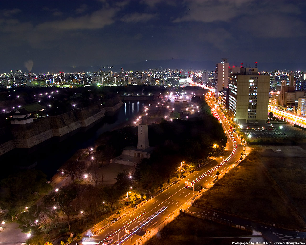 JR森之宮駅方面の夜景
