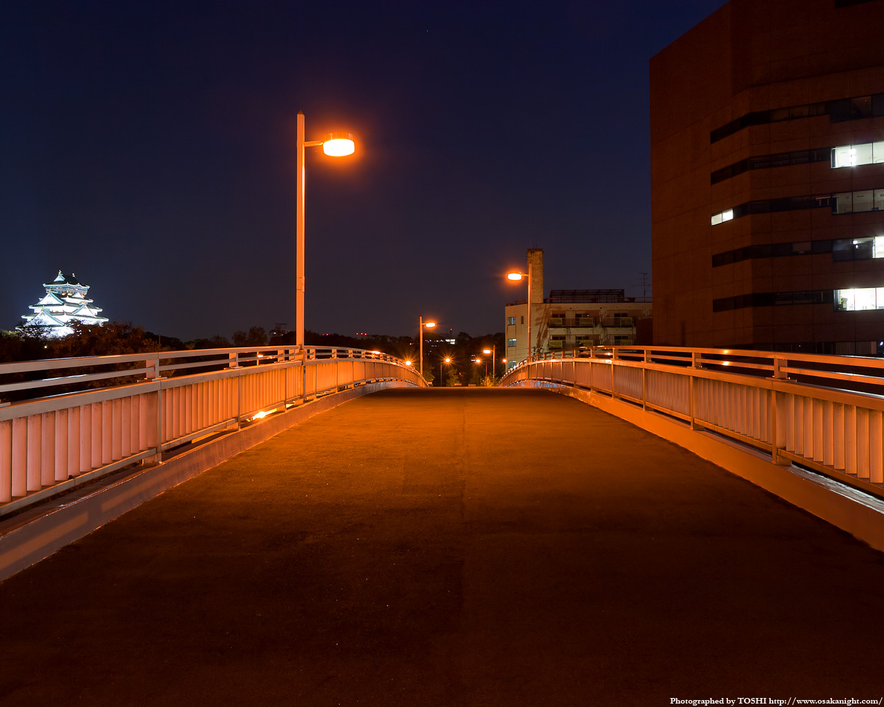 大坂橋と大阪城2