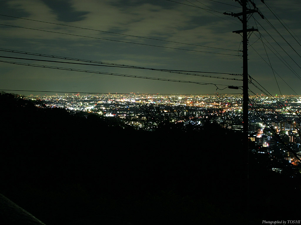 大阪方面の夜景