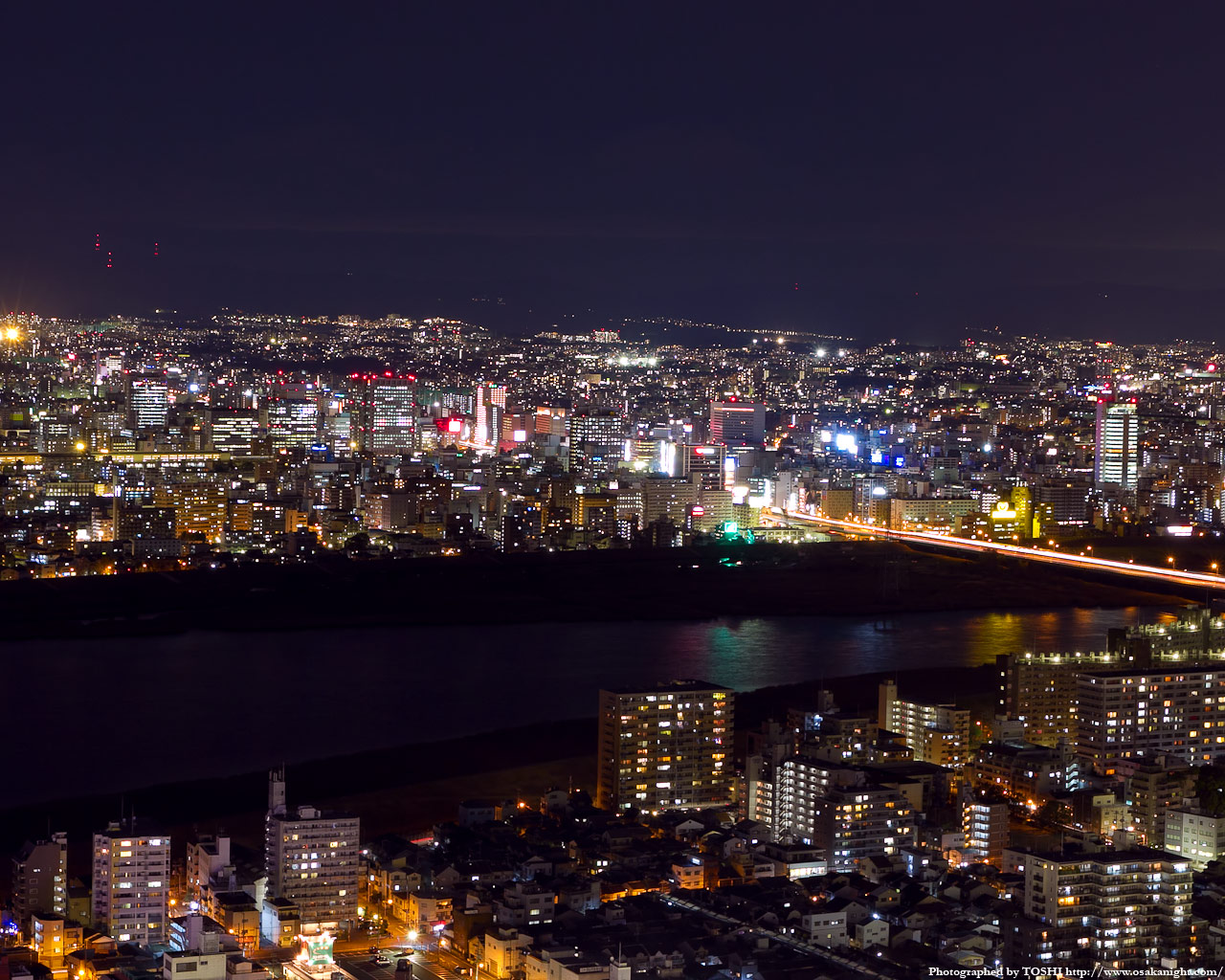 新大阪〜西中島南方方面の夜景